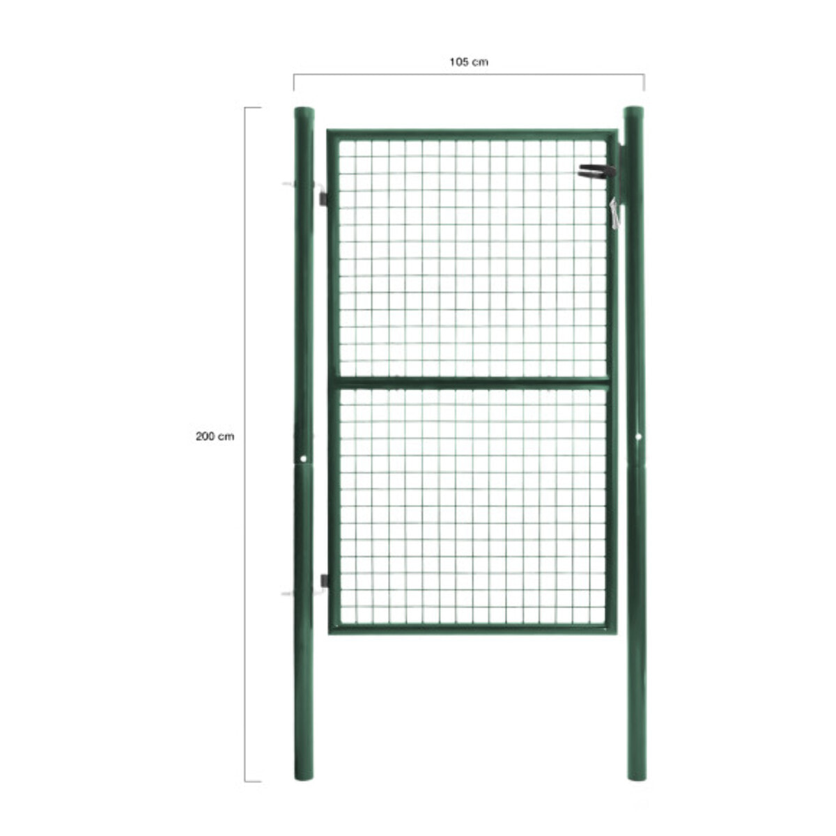 Portillon en acier vert 150x100cm