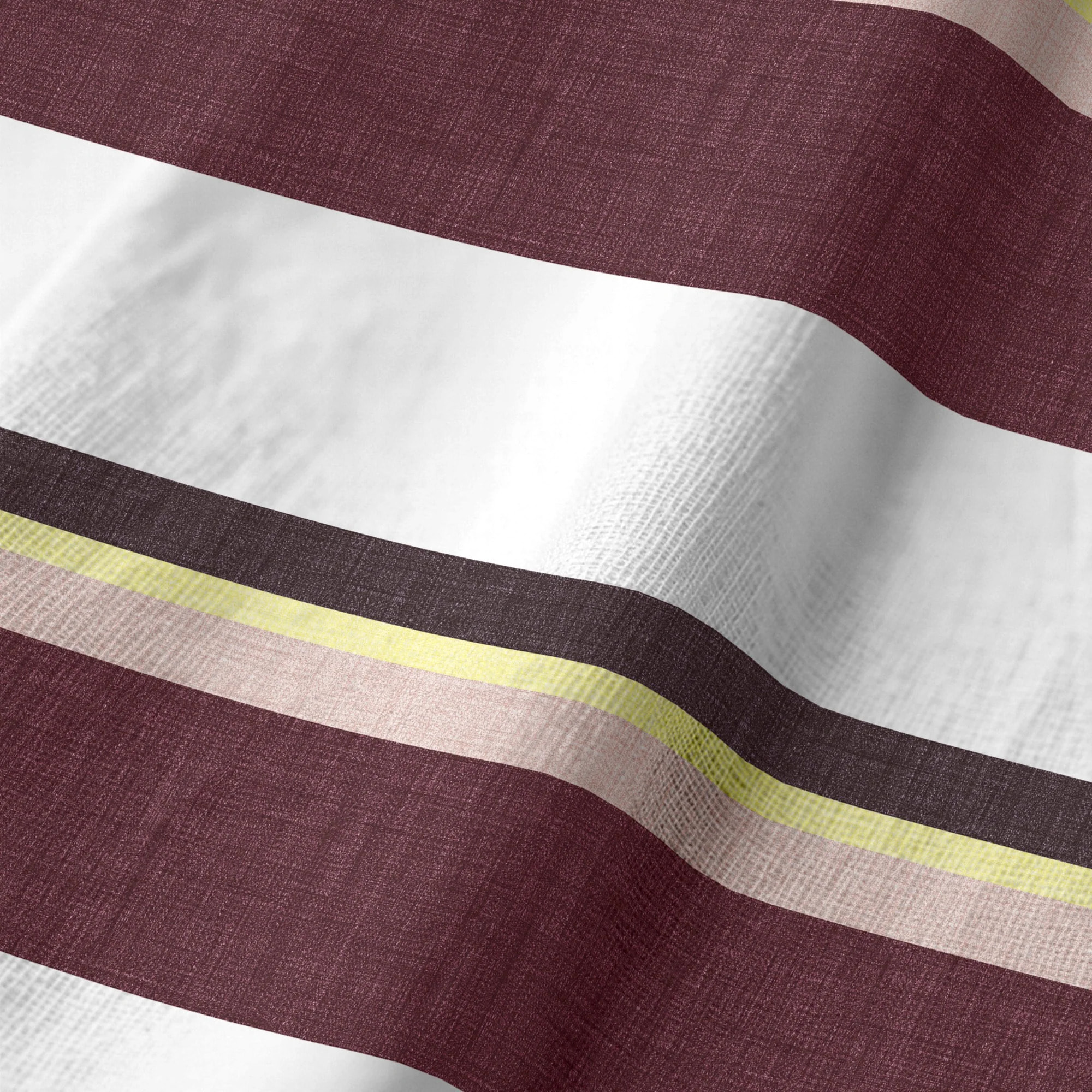 Chemin de table 100% coton Kai Grenat 50x150 cm