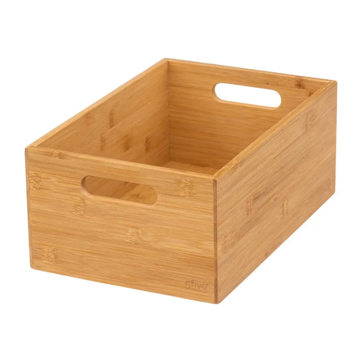 3 paniers rectangulaire angle bambou