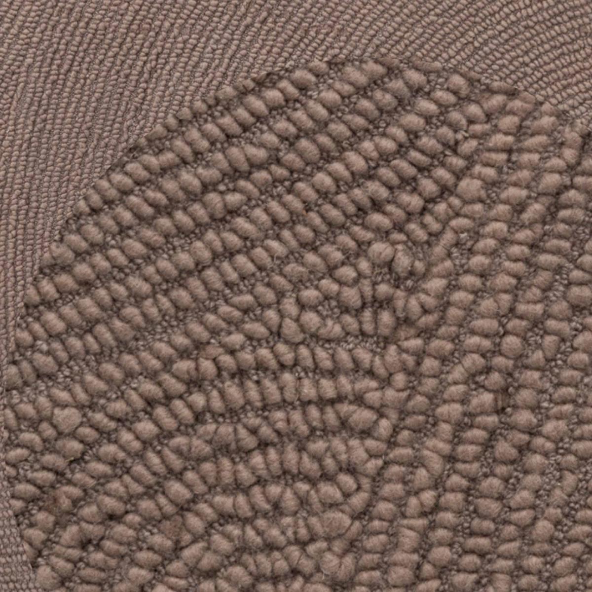 Tapis rond, motif rond, laine tissée main yox, chaleureux