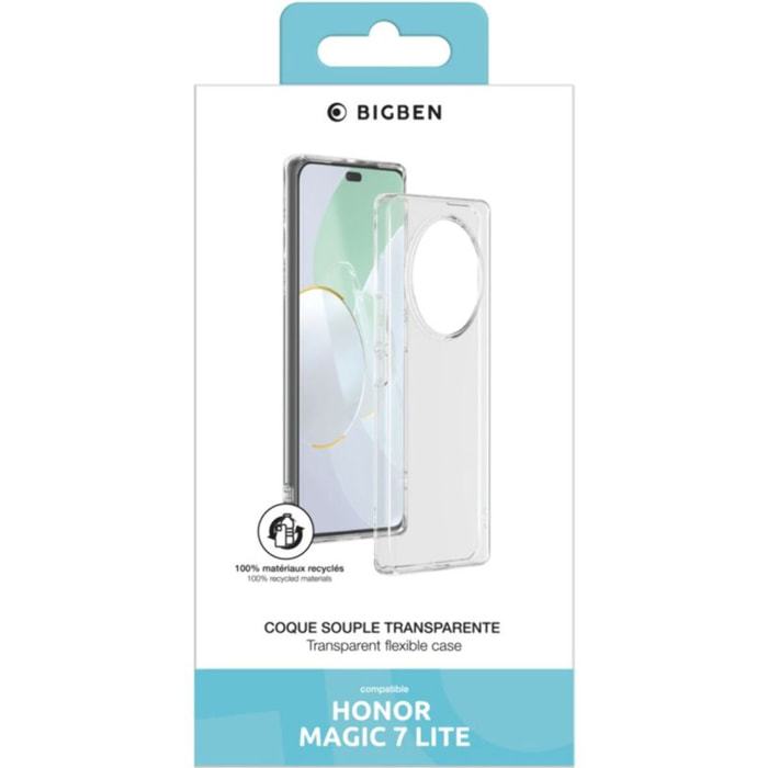 Coque BIGBEN CONNECTED Honor Magic 7 Lite Transparente