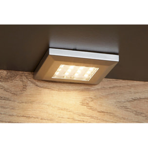 Meuble TV gris & effet bois L 210cm - TONY