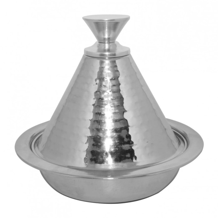 Tajine individuel inox martele