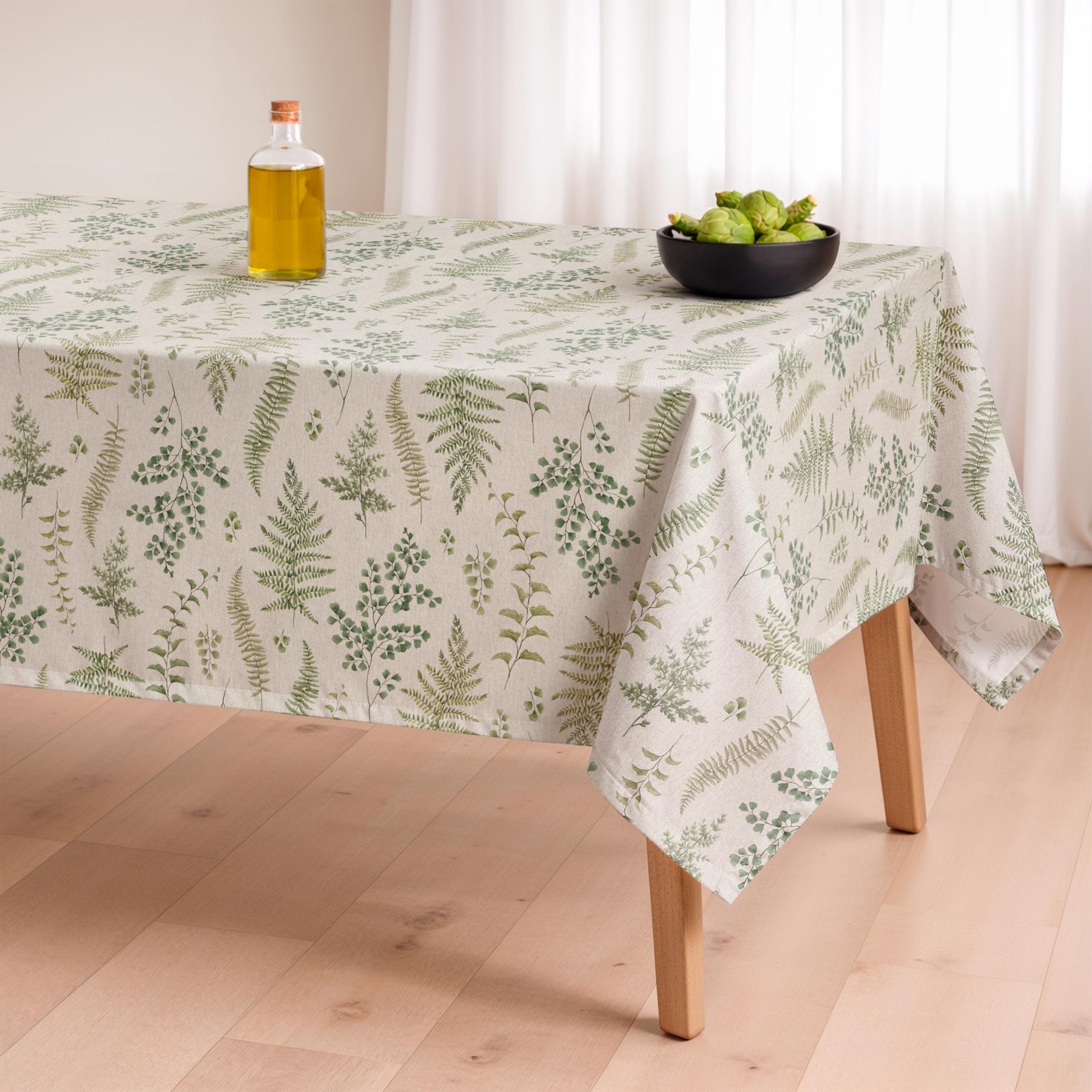 Mantel antimanchas DALIA PURPURA - 100% algodón