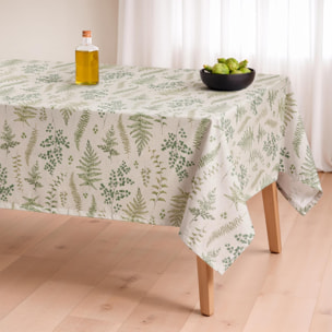 Mantel antimanchas DALIA PURPURA - 100% algodón