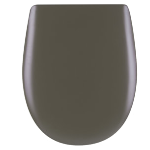 Abattant easy clip avec descente manuelle uni - Gris anthracite