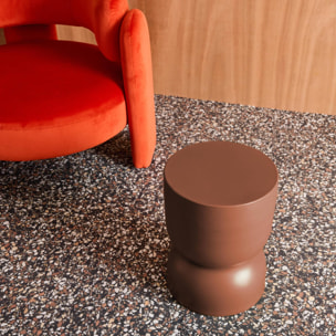 Table d'appoint, bout de canapé, table de chevet métal Ø32 x H42cm MADI