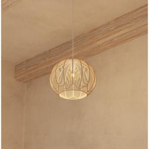 Suspension "Kita" rotin D38cm