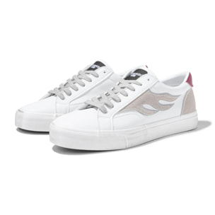 Zapatillas Bajas Hombre Echo Flame en Blanco D.Franklin