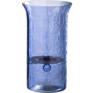 J-Line photophore Tarifa Smal - verre - bleu - large