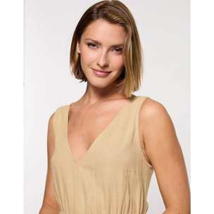Vestido Midi Beige - Marilis
