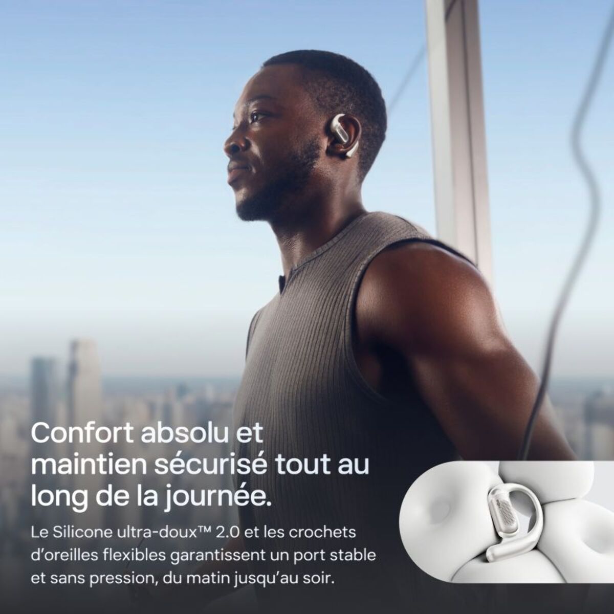 Ecouteurs SHOKZ OpenFit PRO Blanc