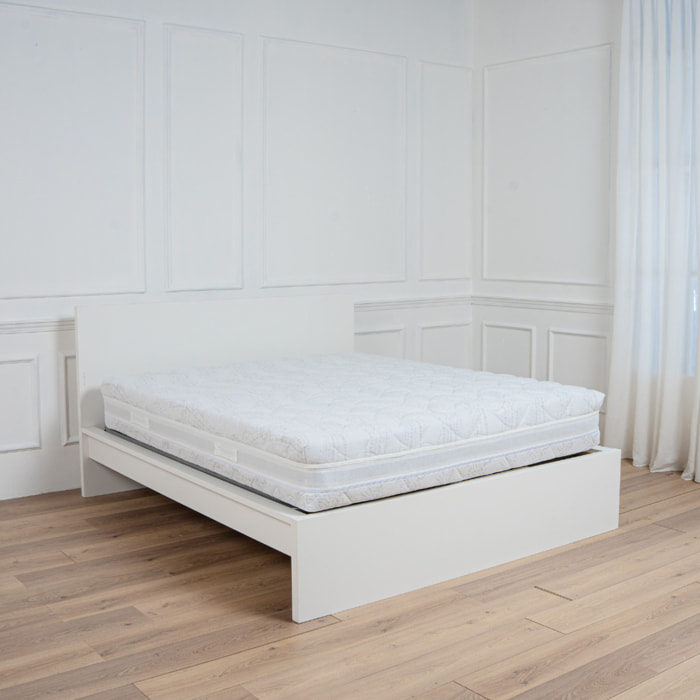 Materasso Matrimoniale Memory Foam 2 Strati Sfoderabile H26 Con Sottofedera Doppia ZIP Carbon 3D 160x190 (Antiacaro - Anallergico - Antibatterico - Ergonomico)