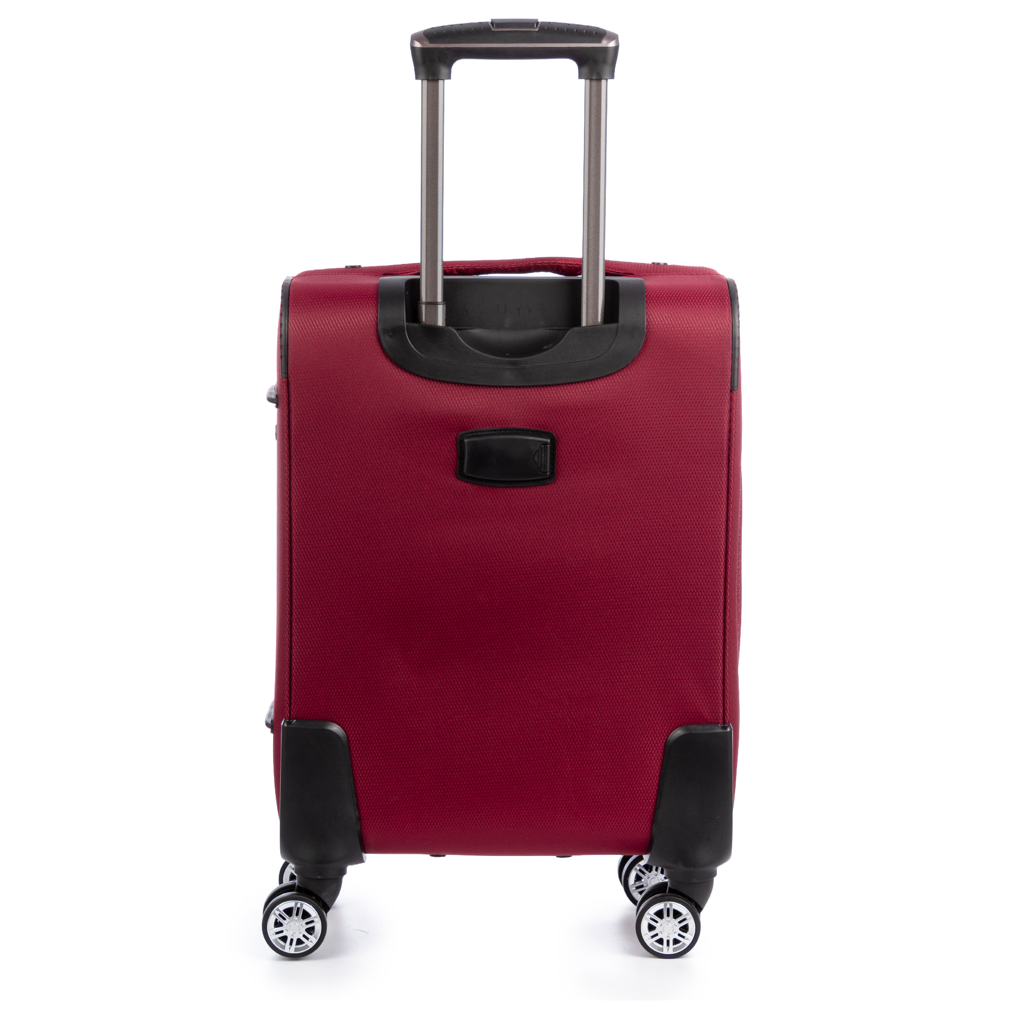 Juego de 3 maletas Trolley extensibles de tela, semirrígidas. Cerradura numérica, 4 ruedas giratorias 360°.