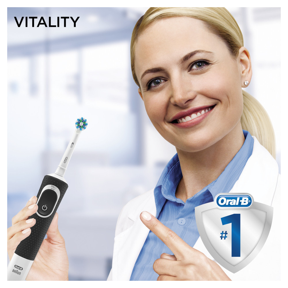 Oral-B - Vitality 100 - Noire - Brosse à dents électrique