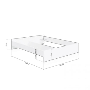 Cama Nitza Blanco Artik (Blanco Mate)