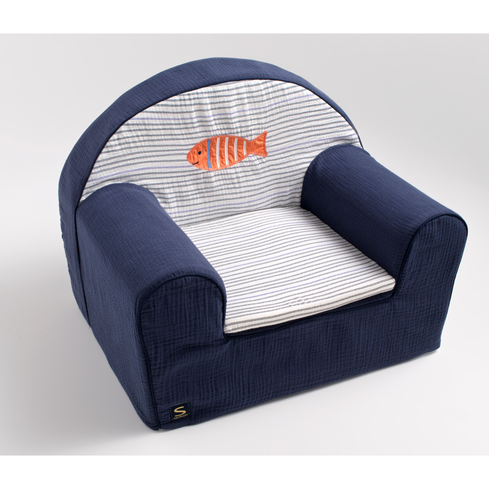 Fauteuil club enfant en gaze de coton