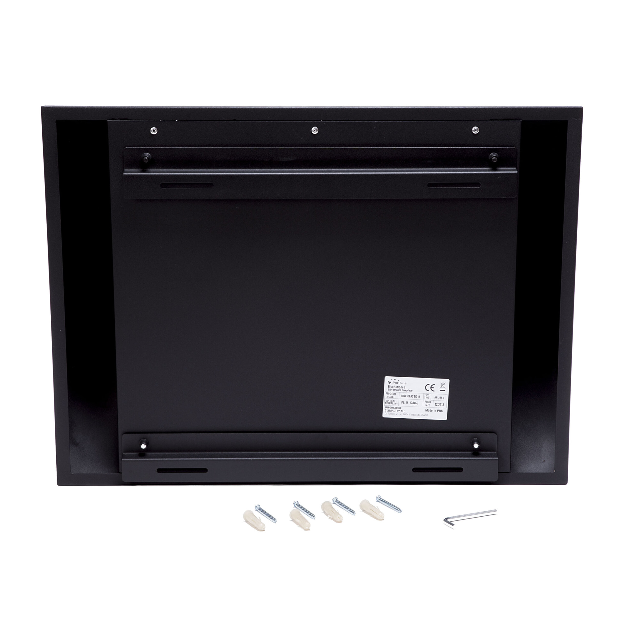 Cheminée à l'éthanol en acier incurvé