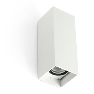 KOV 2L Lampe applique carré blanche 2700K 34°/34°