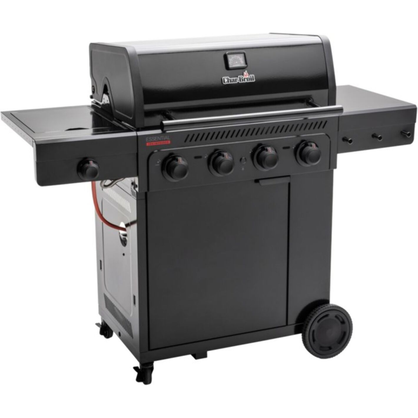 Barbecue gaz CHAR BROIL Essential 4G, sur chariot, 5 brûleurs dont 1 latéral, surface de cuisson 72 x 46 cm