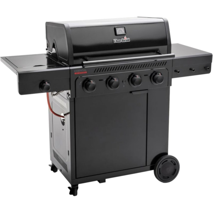 Barbecue gaz CHAR BROIL Essential 4G, sur chariot, 5 brûleurs dont 1 latéral, surface de cuisson 72 x 46 cm