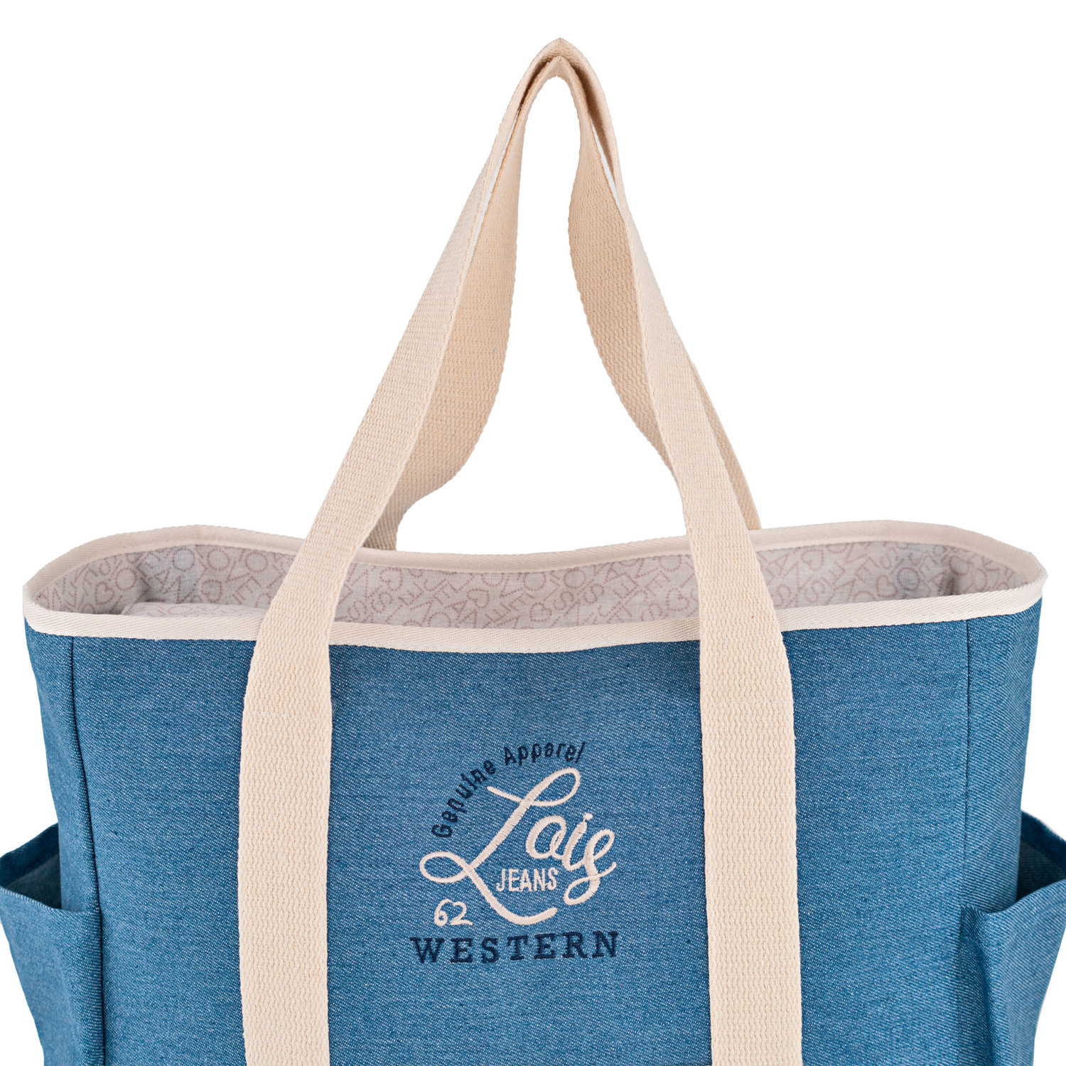 Bolso De Playa Lois Pfeiffer Azul Vaquero