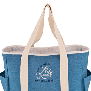 Bolso De Playa Lois Pfeiffer Azul Vaquero