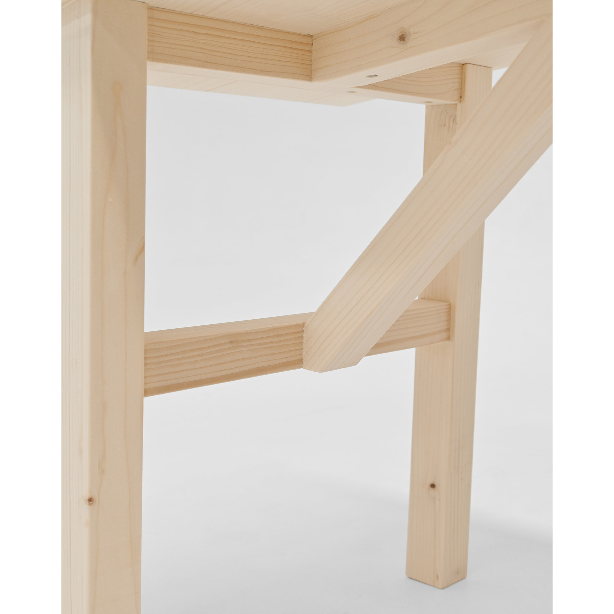 Table basse en bois massif finition naturelle Hauteur: 45 Longueur: 120 Largeur: 50