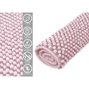 Tappeto Bagno Doccia Antiscivolo Super Assorbente Modello Dots Rosa