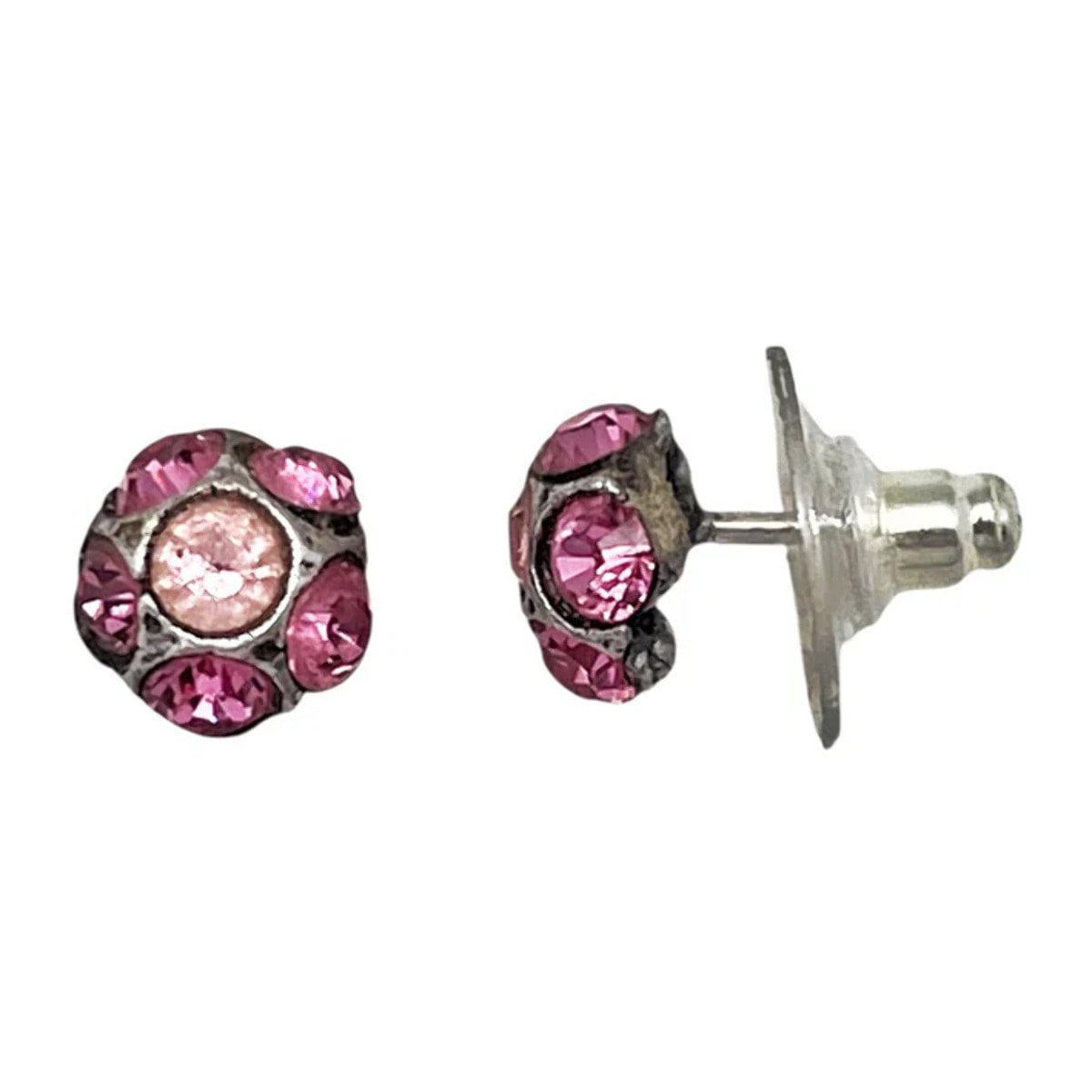 Pack pendientes plata 10µ y cristal Sw surtido Rosa