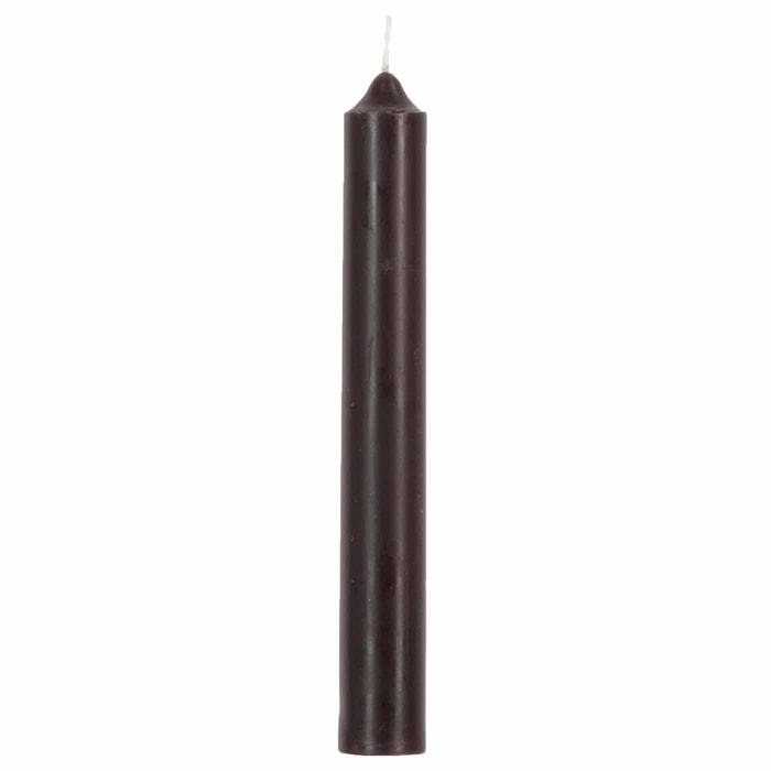 Set 10 velas yoplin negras 16cm