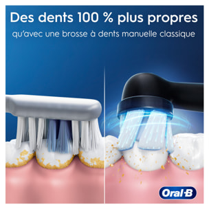 Oral-B iO2 Brosses À Dents Électriques, Noire et Rose Clair