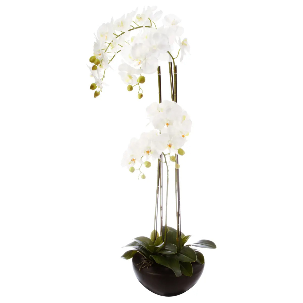 Orchidée artificielle pot céramique H115cm