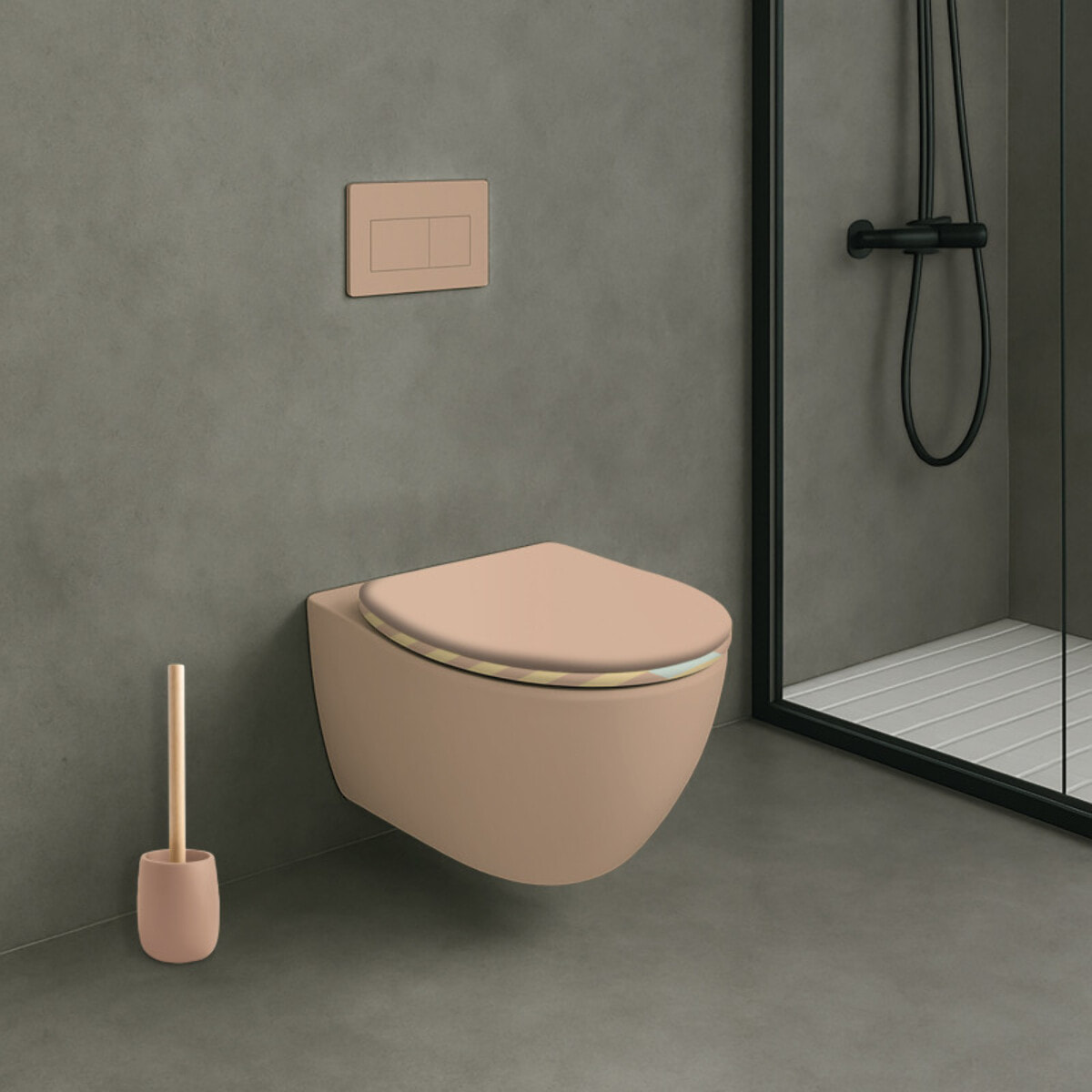 Abattant wc MDF JANA - Charnières Inox MSV