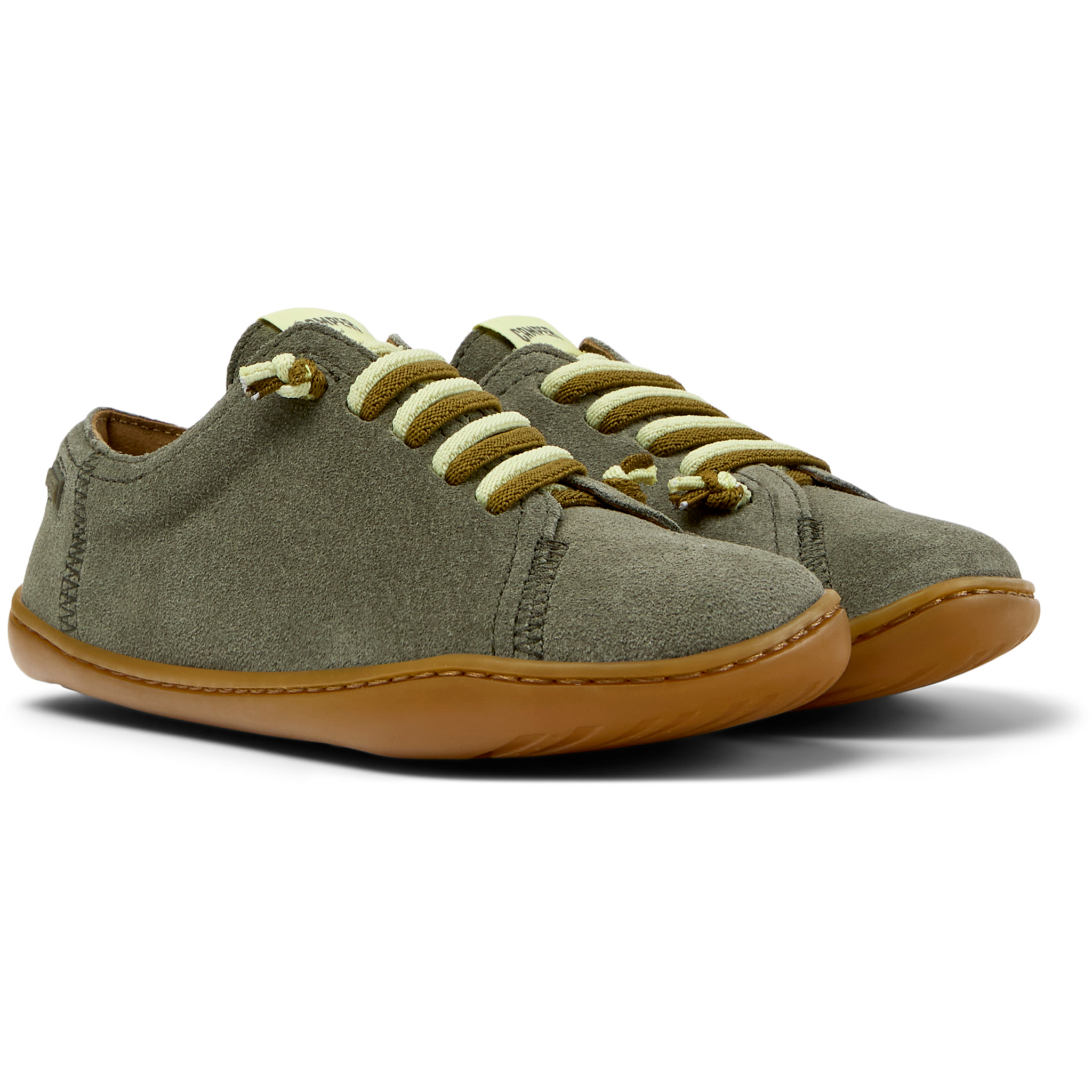 Sneakers - CAMPER Peu Cami - Verde - Pelle scamosciata