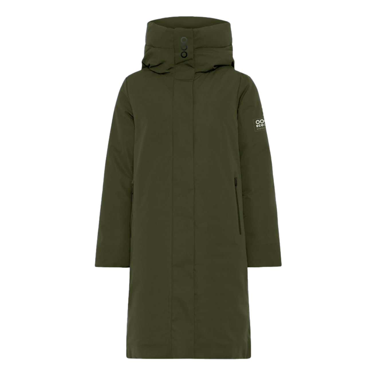 Abrigo para mujer ECOON Bayona Long jacket - Khaki