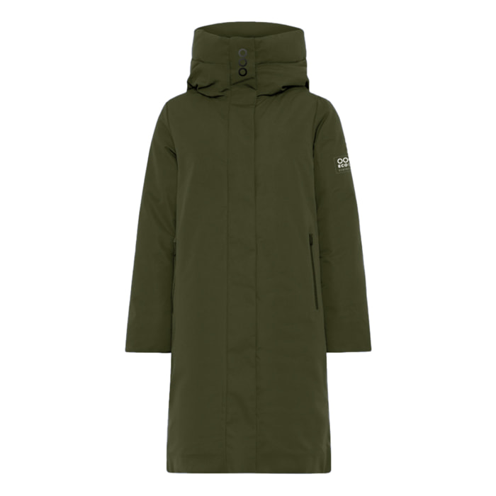 Abrigo para mujer ECOON Bayona Long jacket - Khaki