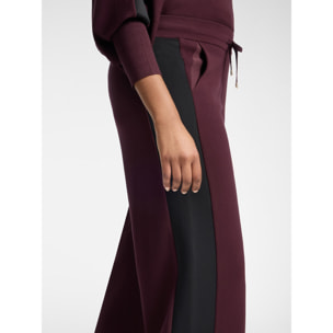 Elena Mirò - Pantaloni palazzo in maglia con coulisse - Bordeaux