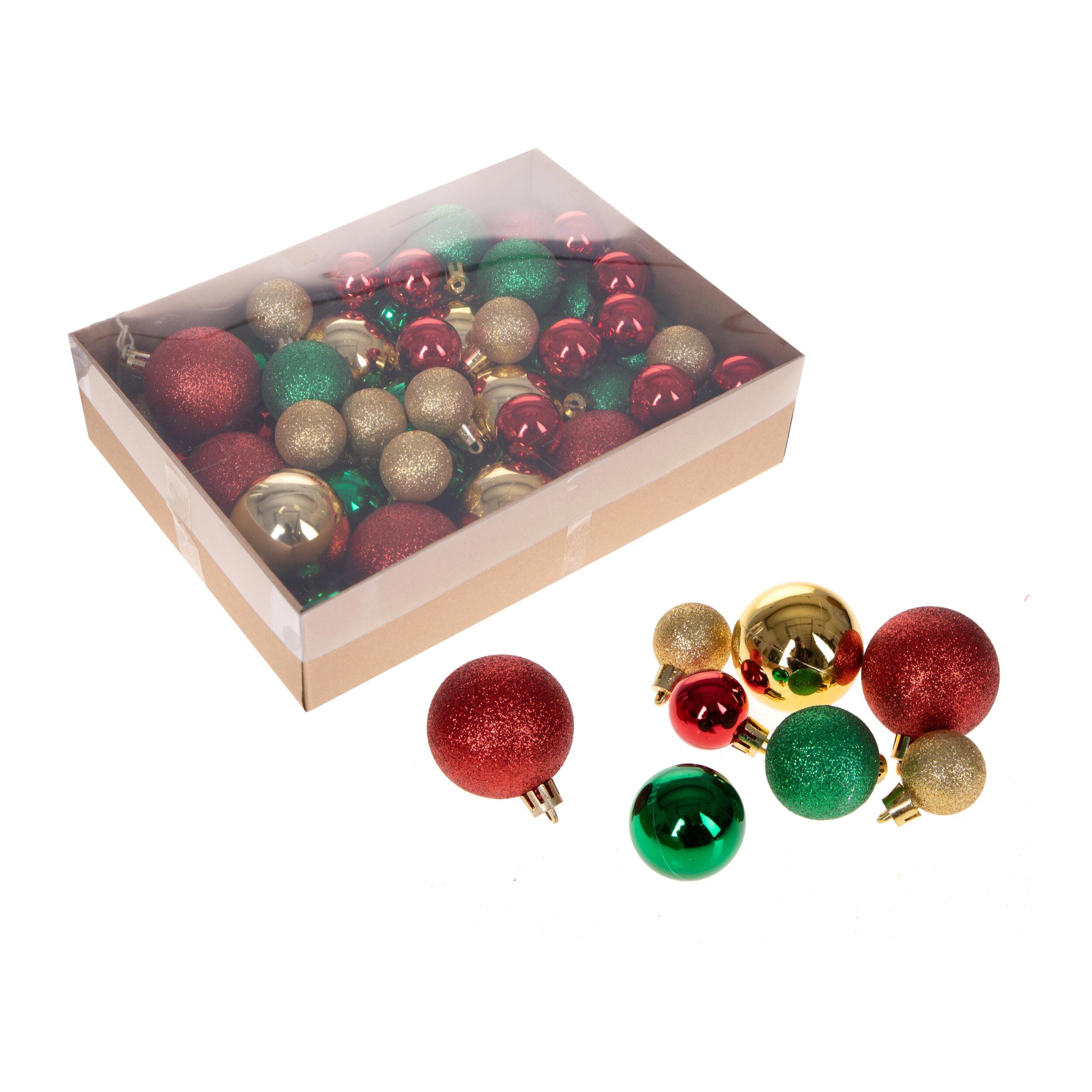 Sfere Natalizie - Pezzi 4 - 5xH3x4cm - Bianchi Dino SpA