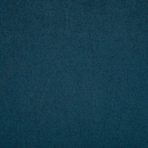 Chaise "Sirac" - bleu canard - pieds métal noir