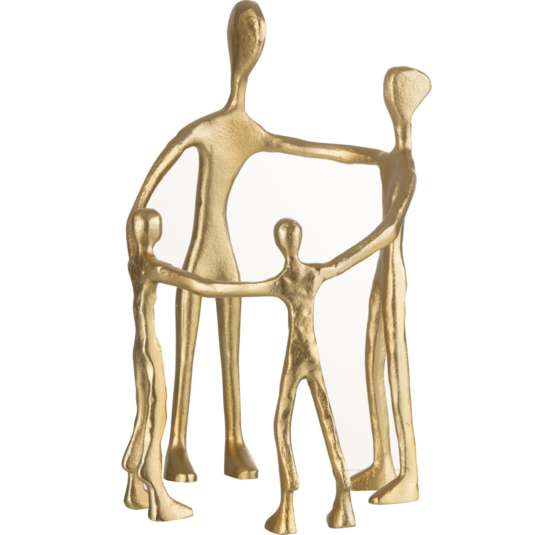 J-Line statue Famille Cercle - aluminium - or