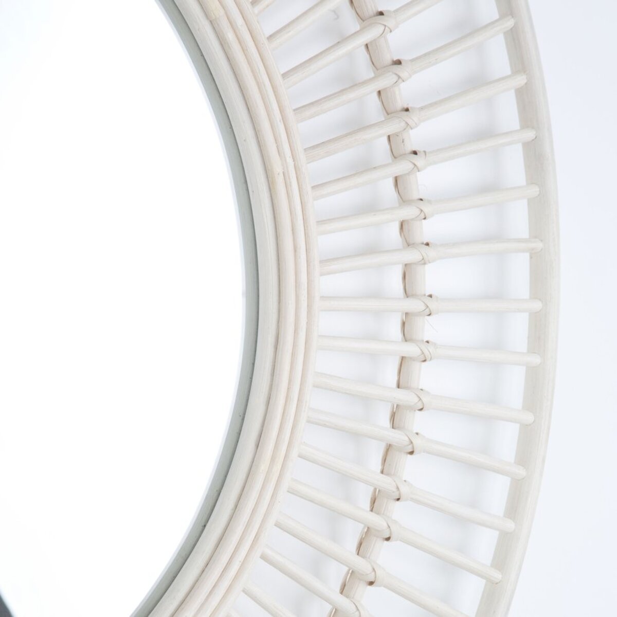 Amares miroir rotin naturel