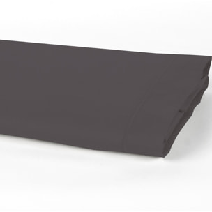 DRAP 2 PERS 240x300 percale de Coton - PERCALE GRIS