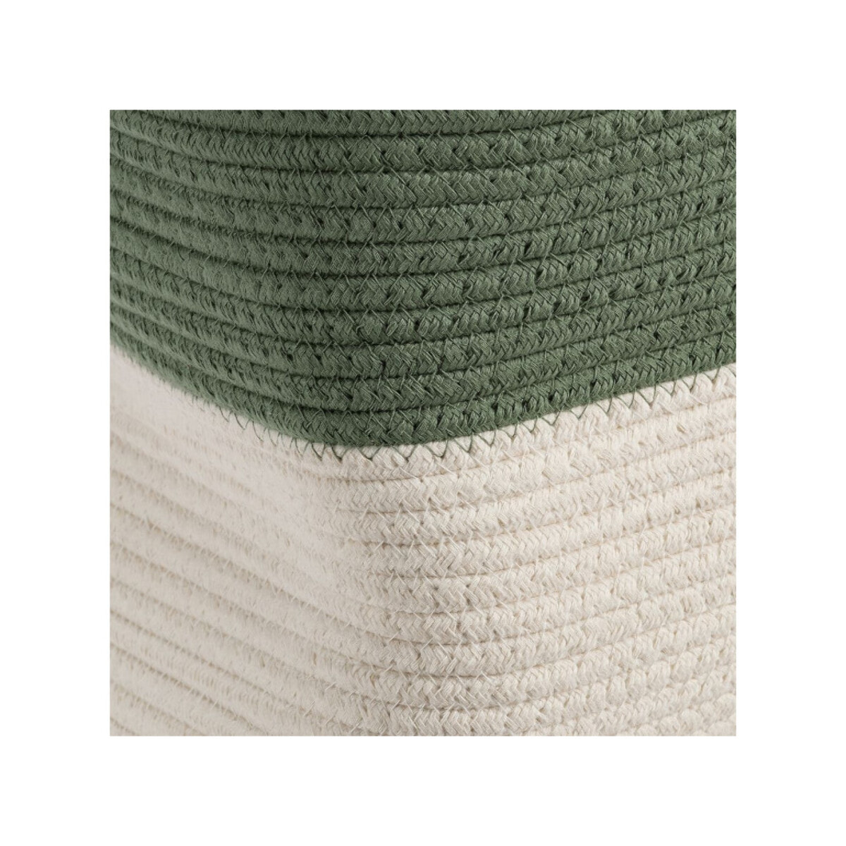 Panier de rangement 40x40 cm bicolore - LOUNI 623