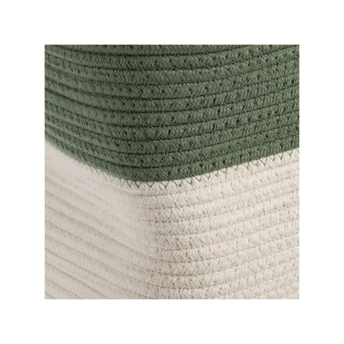 Panier de rangement 40x40 cm bicolore - LOUNI 623