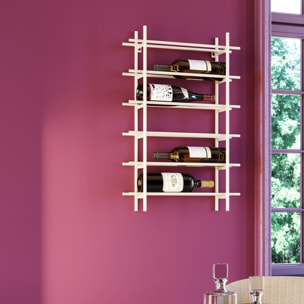 Porte-bouteilles mural Cape Town 68cm beige Kare Design