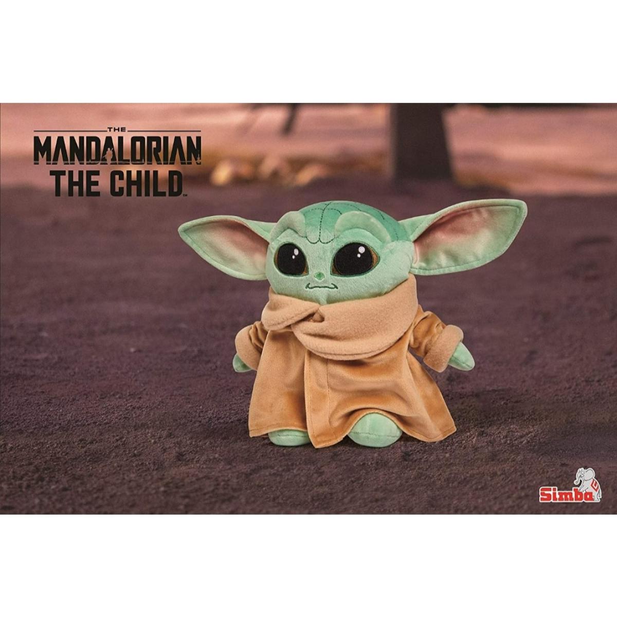 Peluche 25cm The Child Baby Yoda Star Wars Mandalorian unisex SimbaToys Multicolor