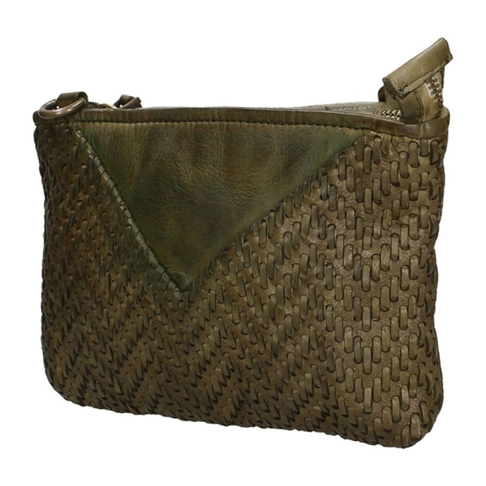 Borsa a tracolla da donna - Modello Eris - Vera pelle - 22.0 x 15.0 x 9.0 cm