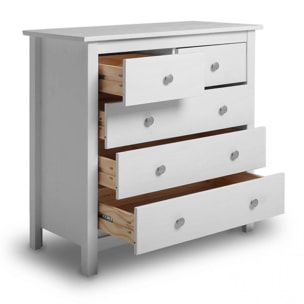 Cómoda Bay 5 cajones Blanco