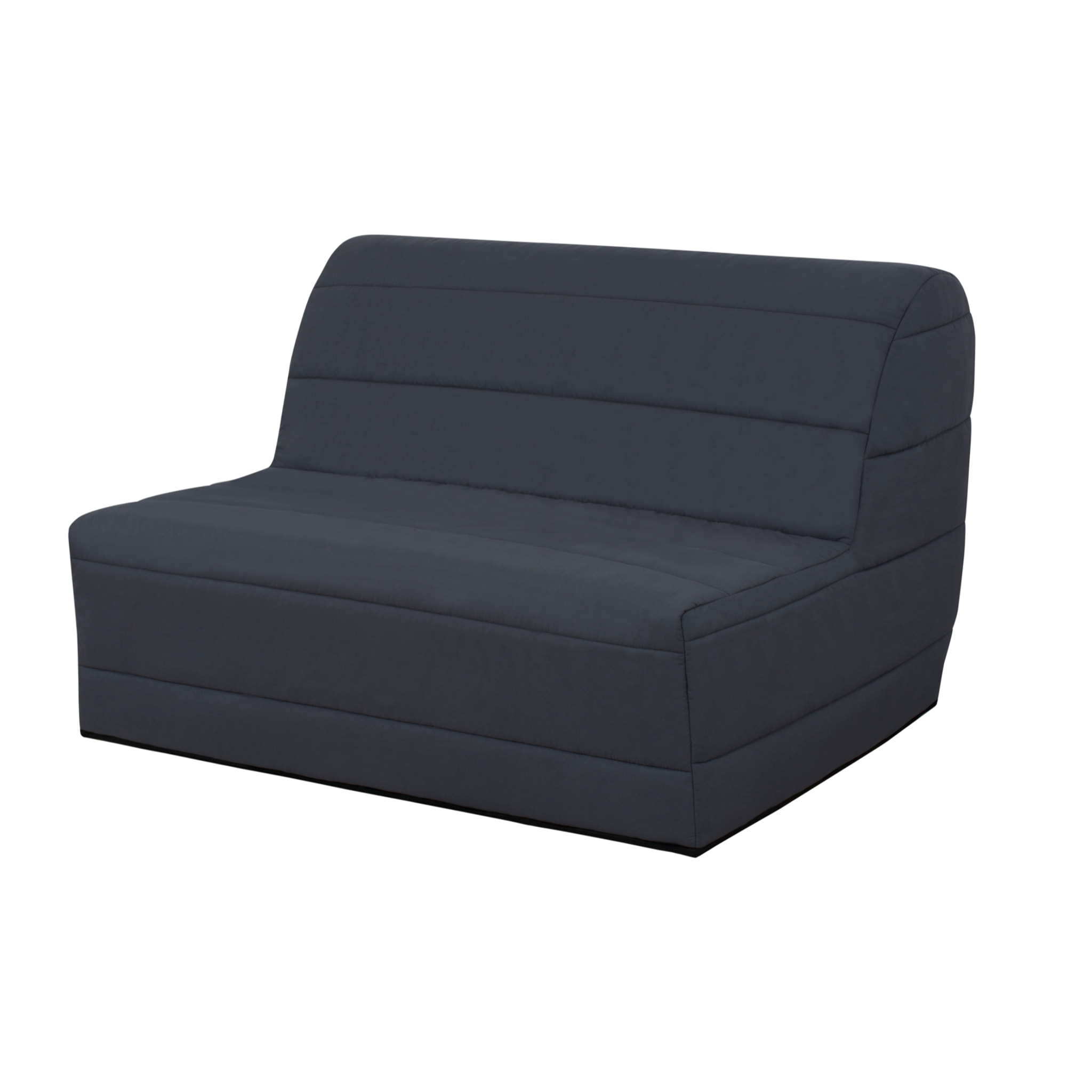 Banquette convertible Melissa, matelas Simmons, 140 x 190 cm, gris